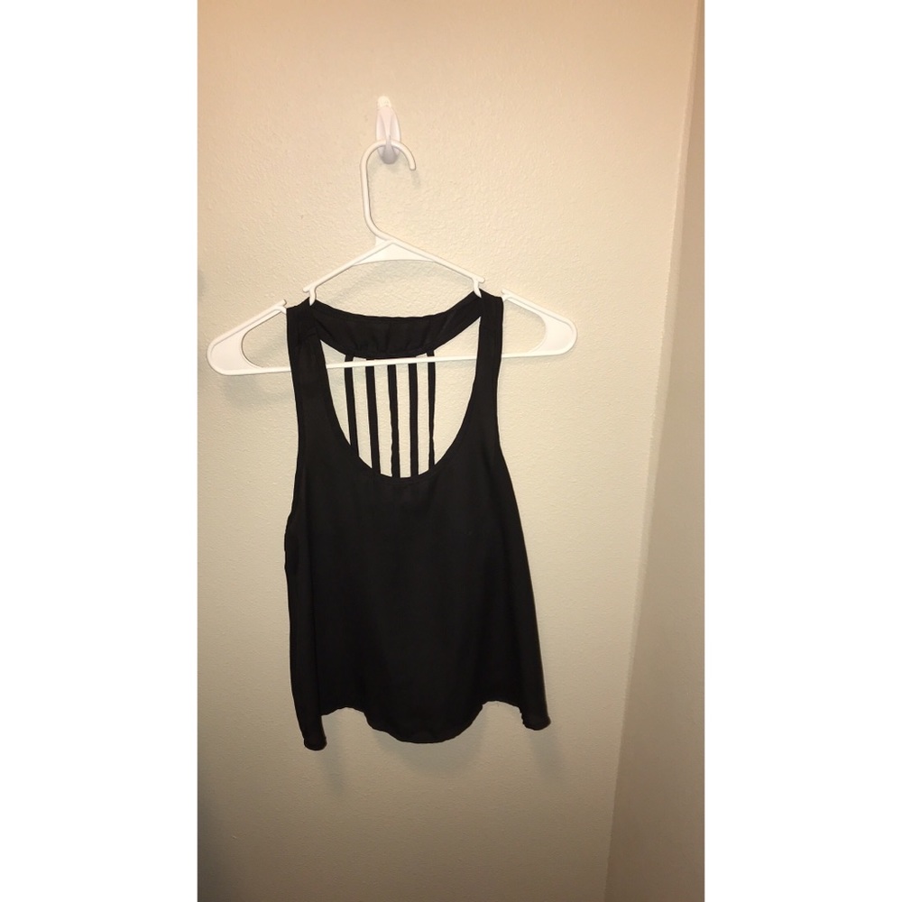 Black tank top